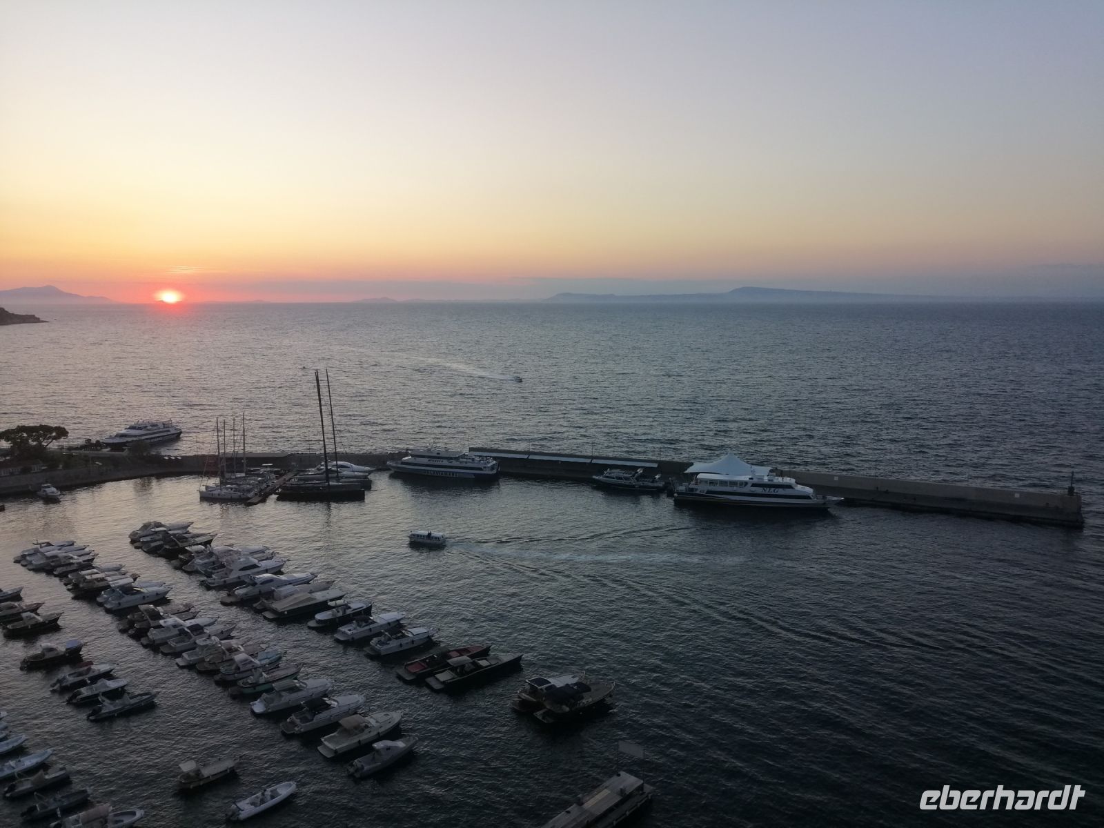 Sonnenuntergang in Sorrent