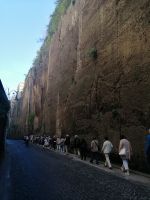 auf dem Weg zum Hafen in Sorrent