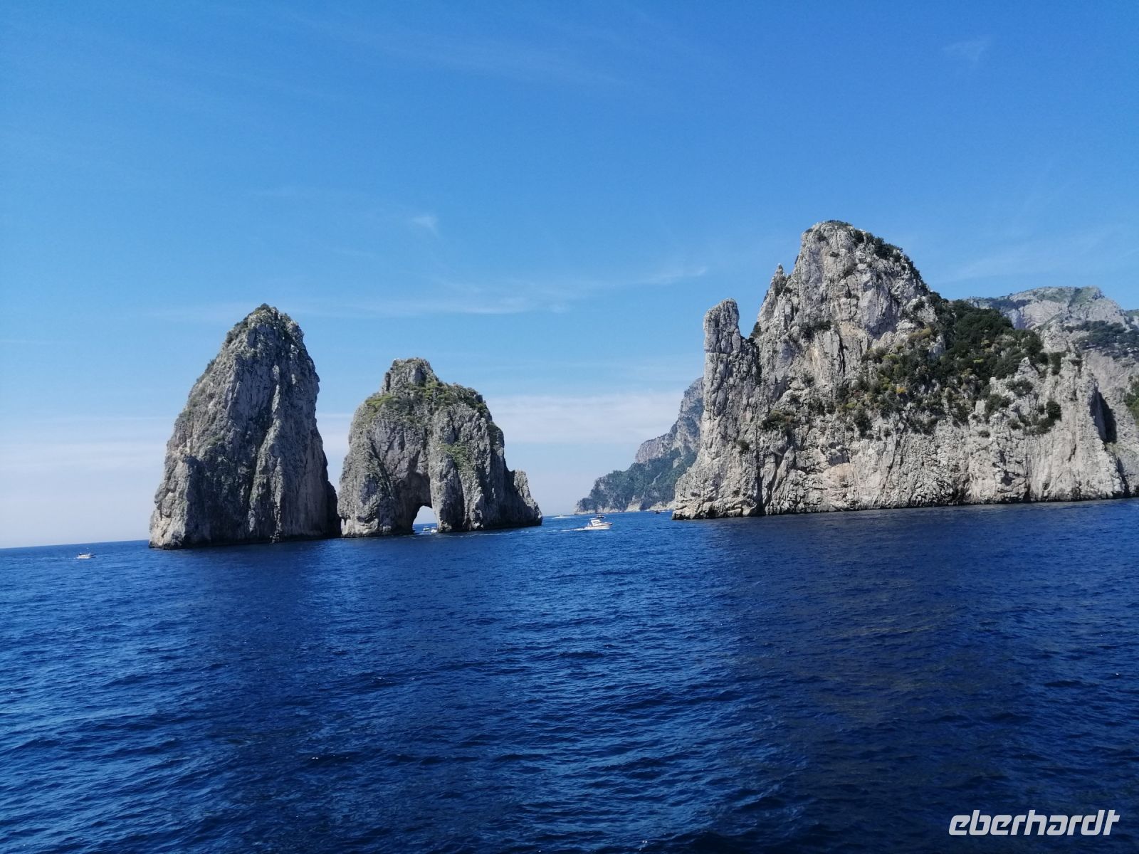 Felsen der Liebe, Rundschifffahrt um Capri