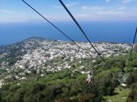 Fahrt mit der Bergbahn auf Monte Solaro, Anacapri