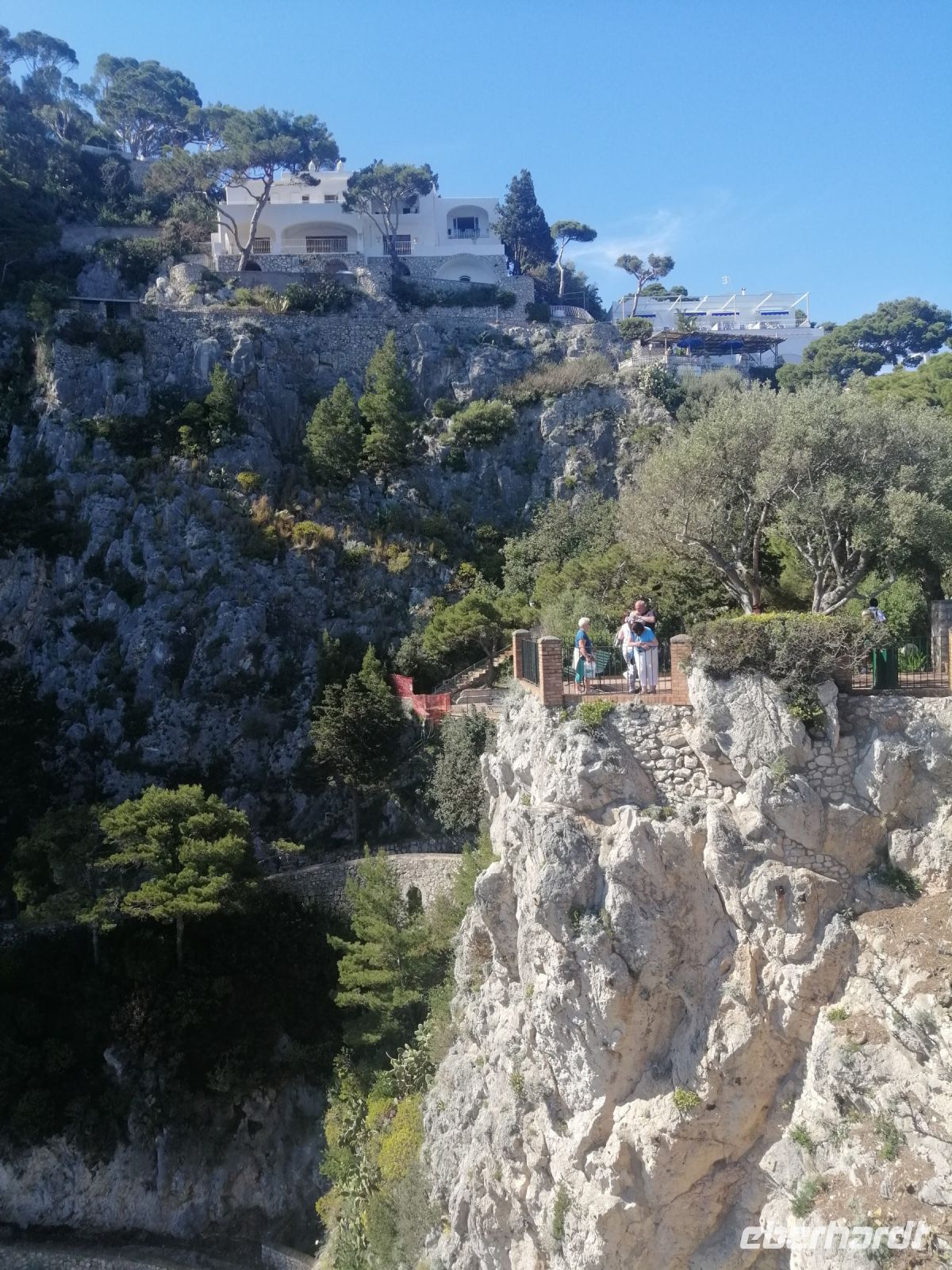 Blick auf die Augustus-Gärten, Capri
