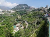 Ankunft in Ravello, Amalfiküste