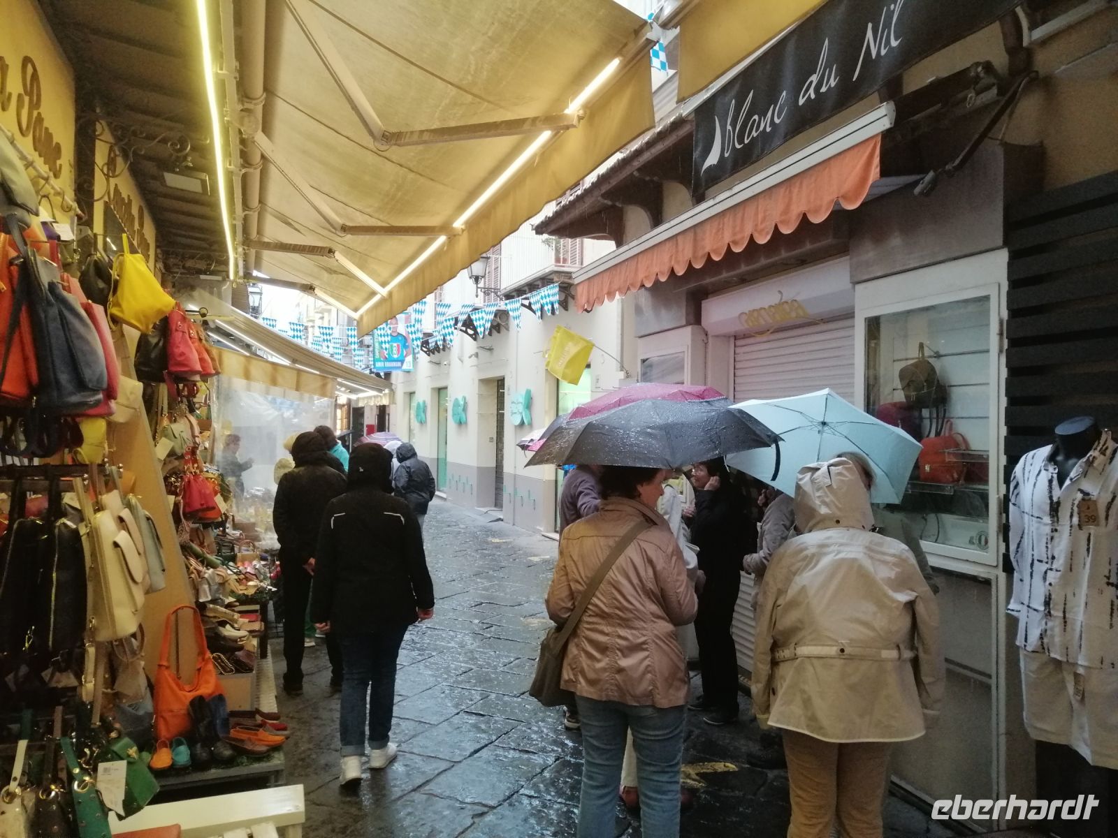Stadtrundgang durch Sorrent beim Regenwetter
