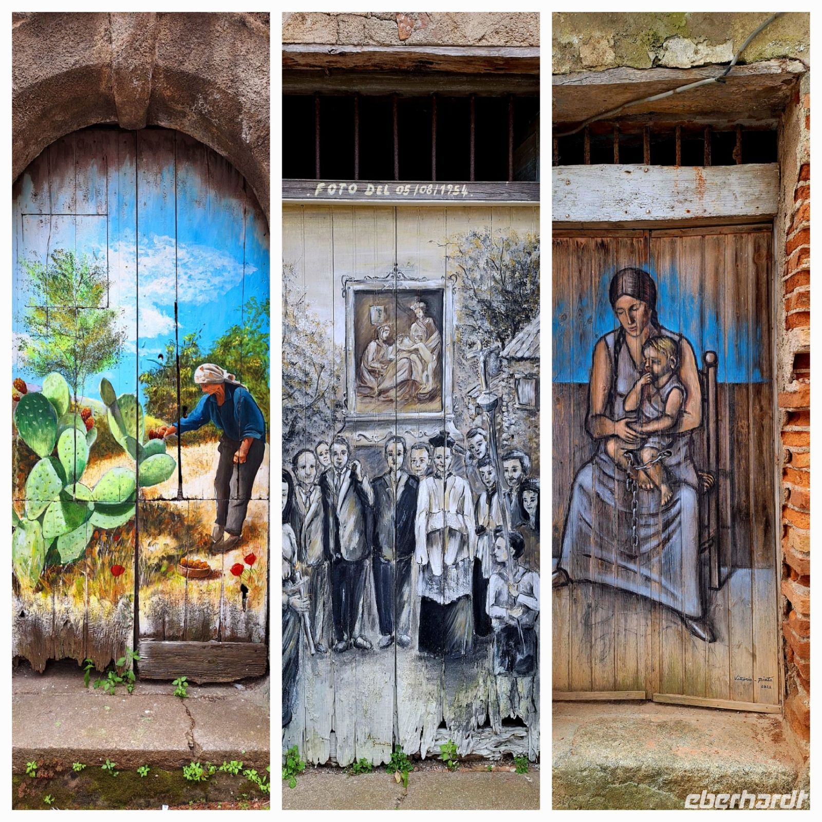 043 Kalabrien Bemalte Türen in Zungri