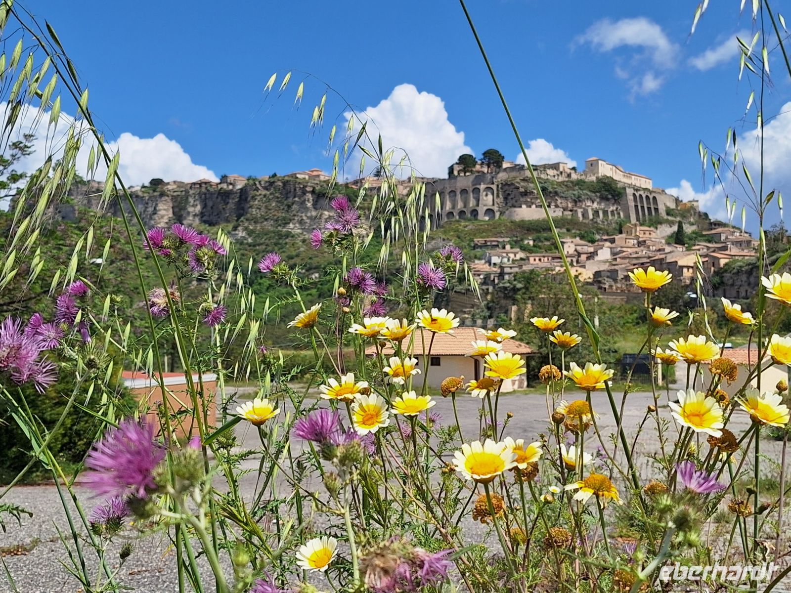 064 Kalabrien Blick nach Gerace
