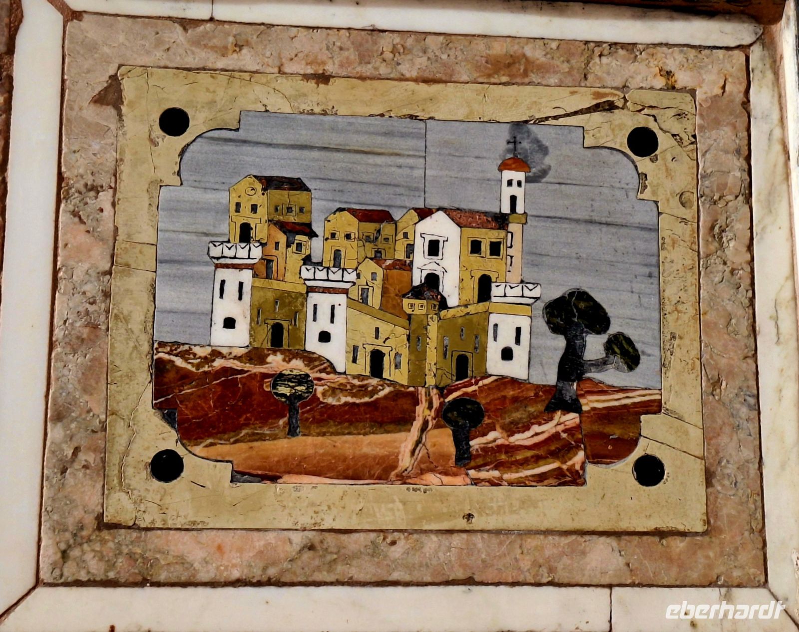 069 Kalabrien Gerace Marmorintarsien - Detail