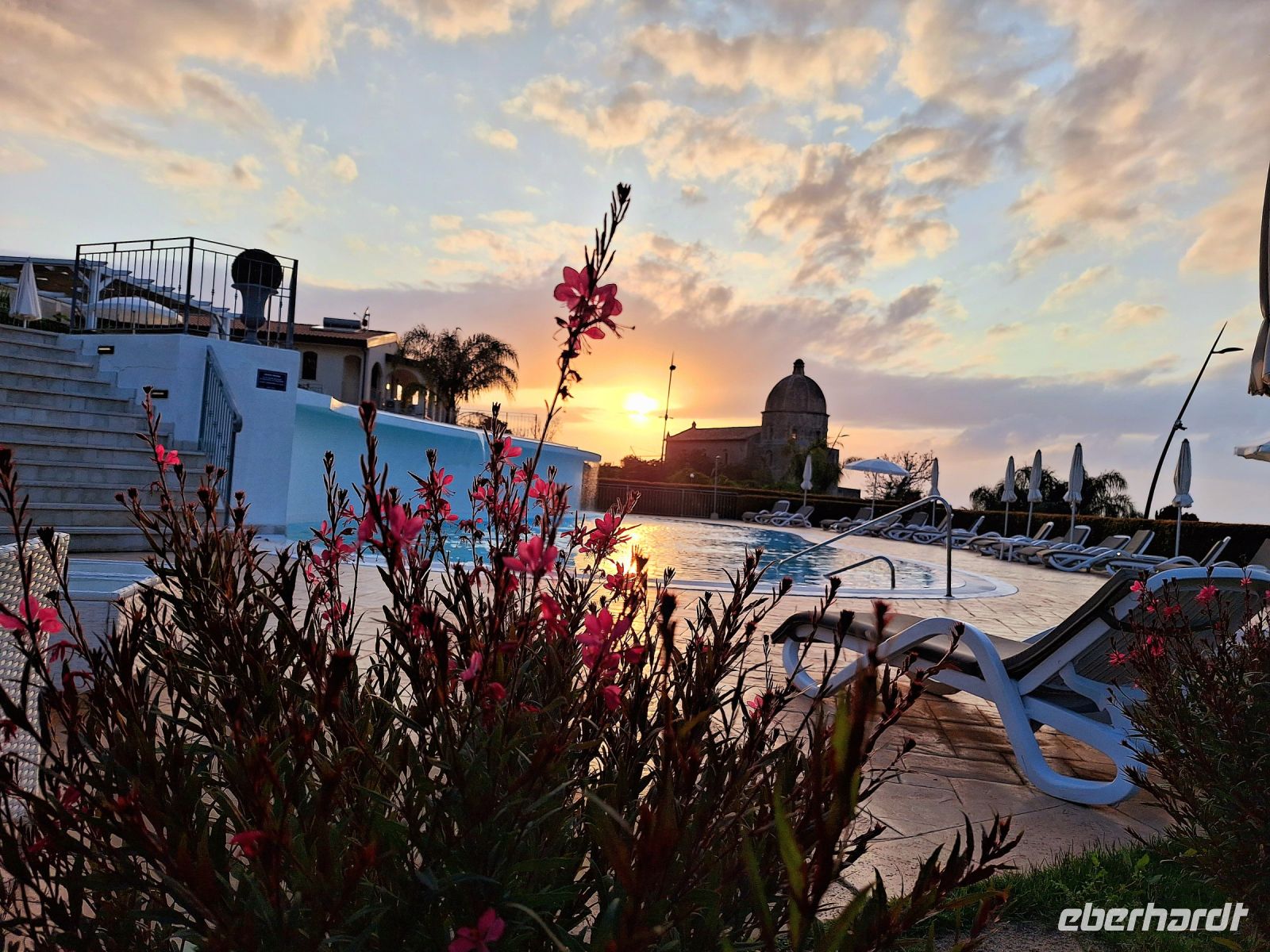 077 Kalabrien Tropea Sonnenuntergang am Hotel