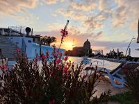 077 Kalabrien Tropea Sonnenuntergang am Hotel