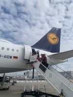 Lufthansa-Flug Frankfurt - Neapel