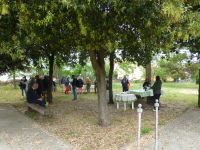 Picknick am Bahnhof