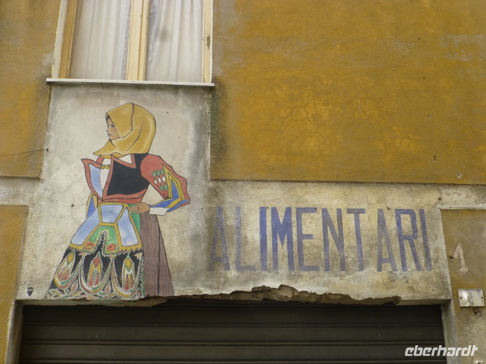 Kein Wandbild, sondern Werbung.