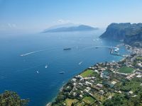 Ausblick von der Villa San Michele auf Marina Grande 