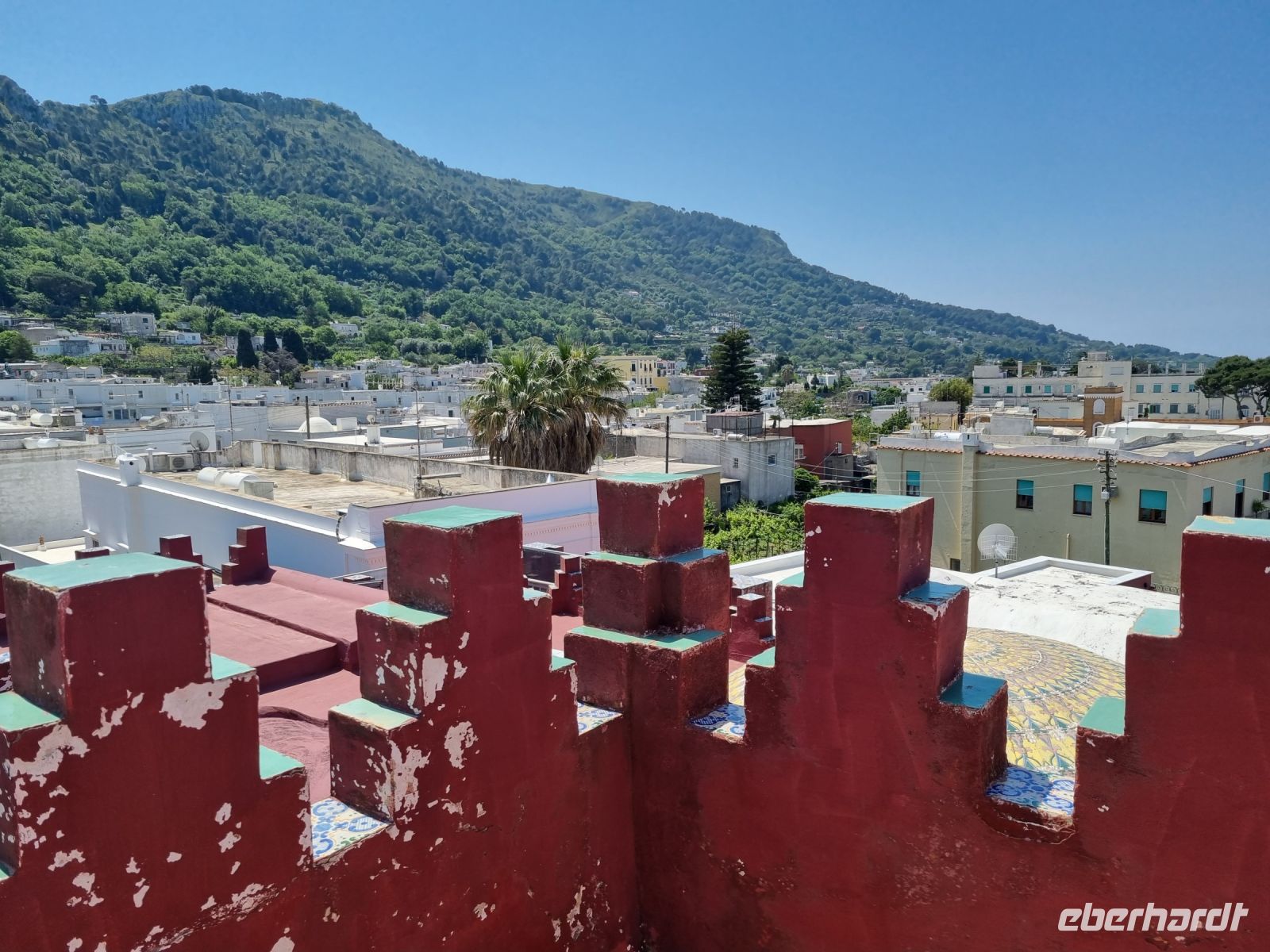 Anacapri - Ausblick von der Terrasse Casa Rossa 