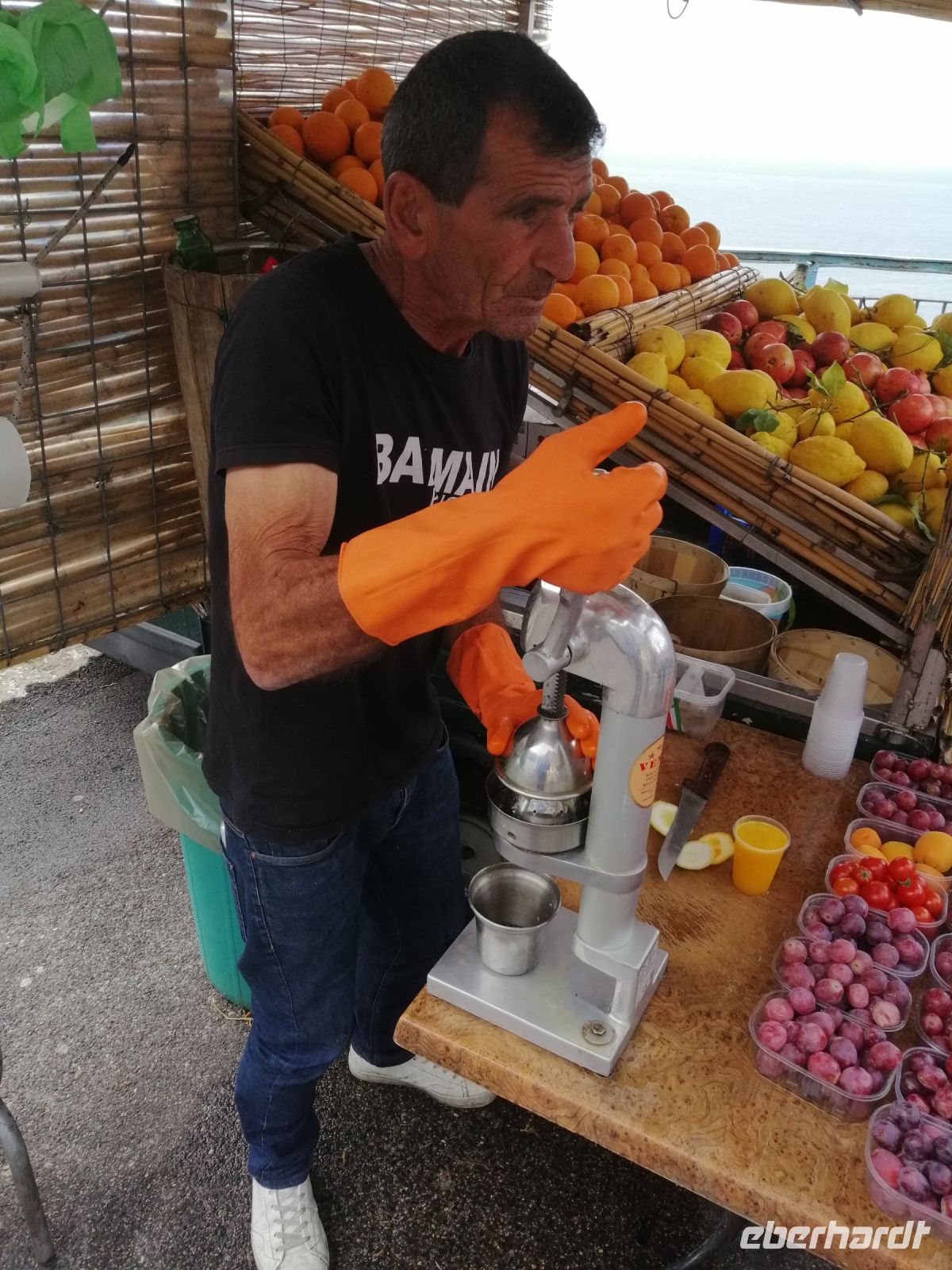 frisch gepresster Saft an der Costa dAmalfi