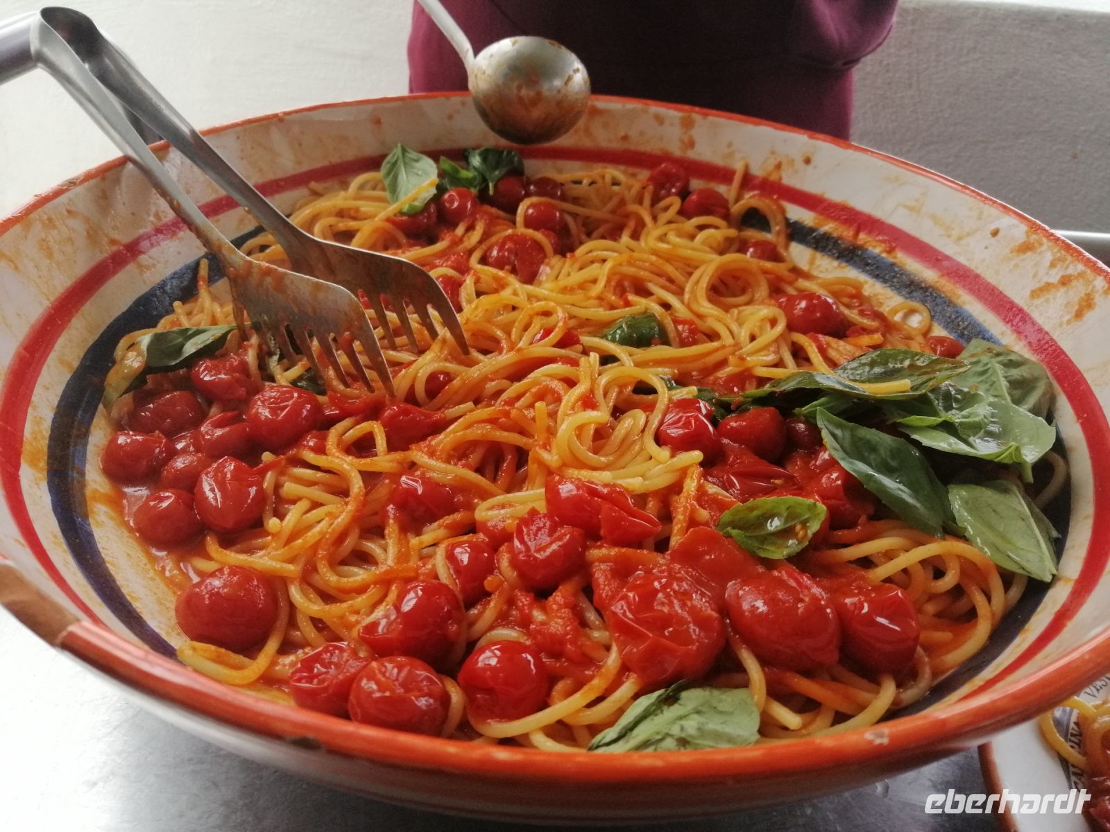 Leckeres Mittagessen in der Cantina del Vesuvio mit Weinverkostung
