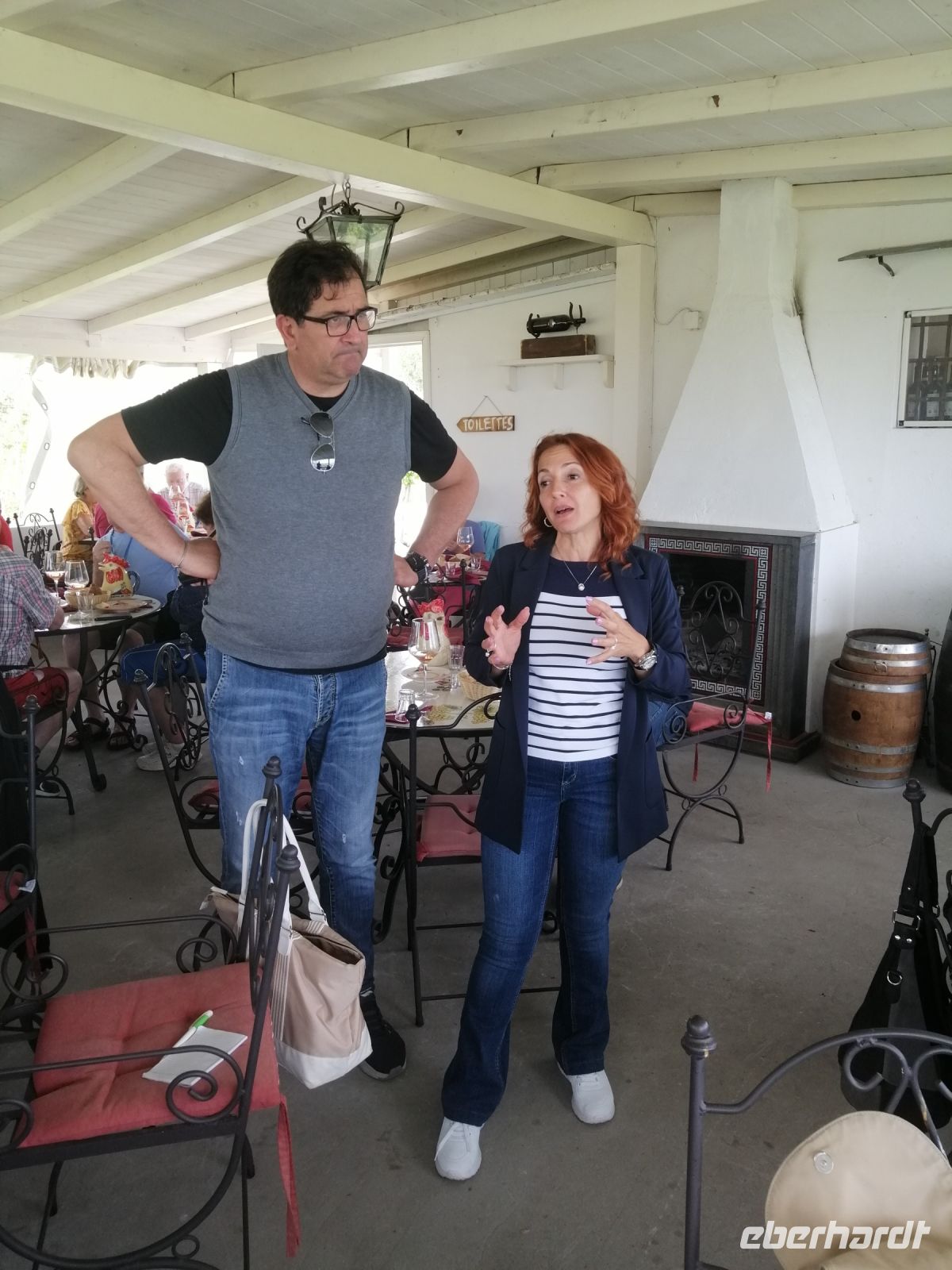 Maurizio Russo - der Chef persönlich - begrüßte uns und erzählte über die Weine