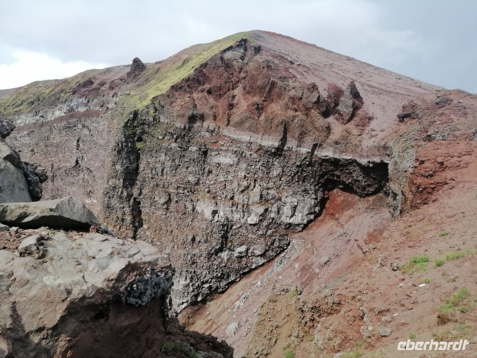 Vesuv, am Kraterrand