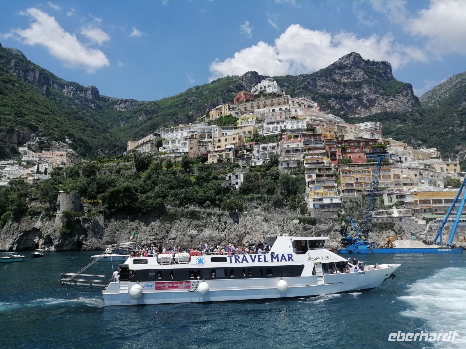 Positano, Blick vom Meer