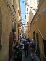 während der Führung durch die Gassen von Sorrent