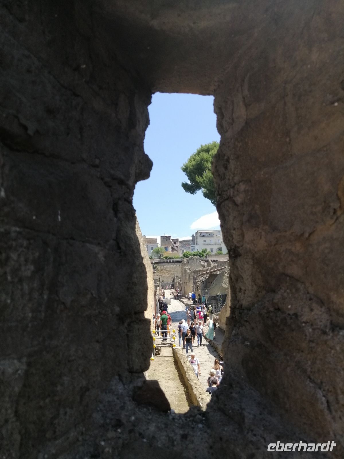 Blick auf die Straße von Herculaneum
