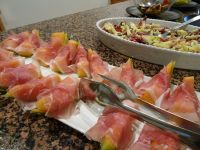 Ankunft im Hotel mit köstlicher Stärkung