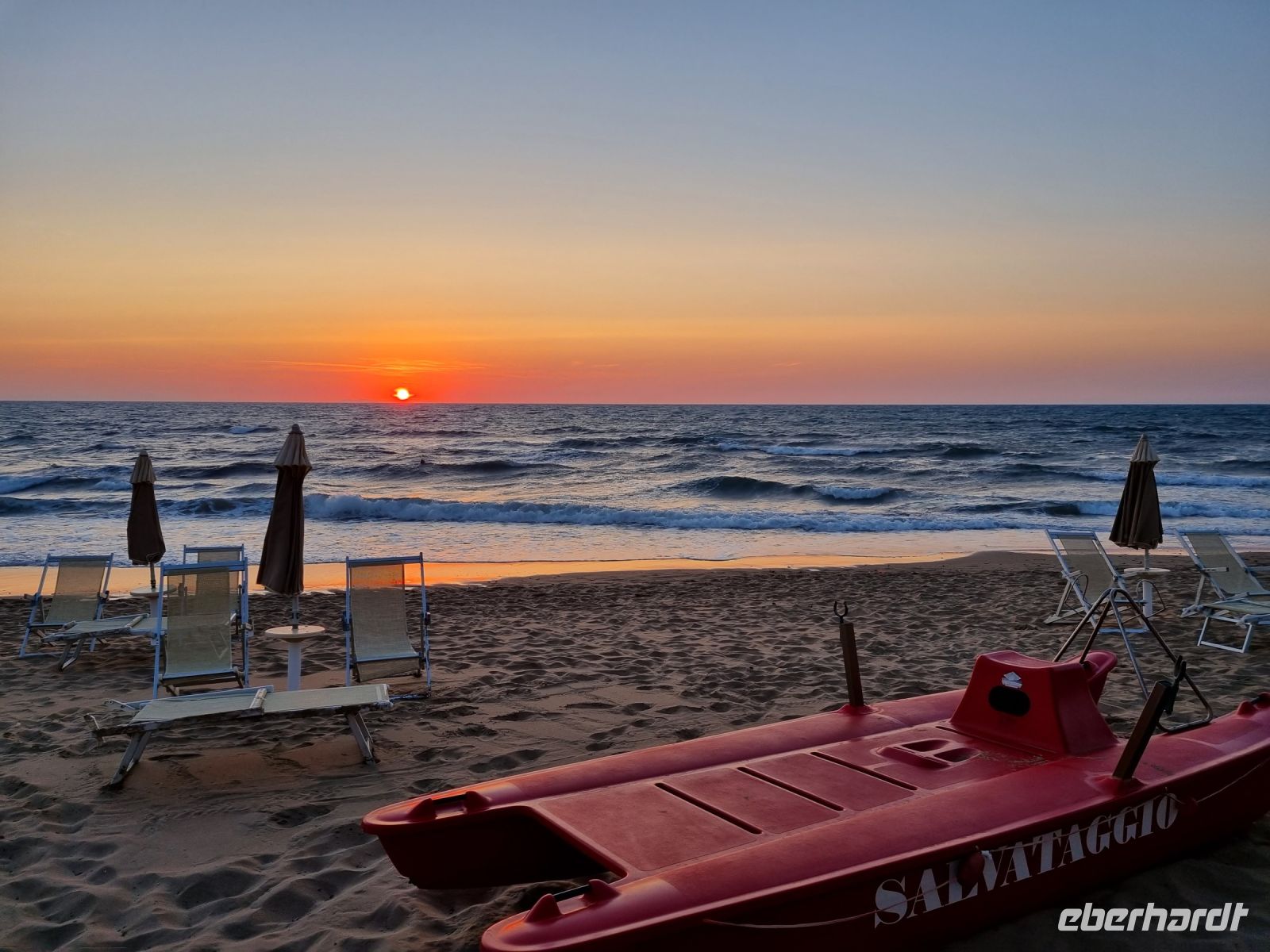 Sonnenuntergang in San Vincenzo 