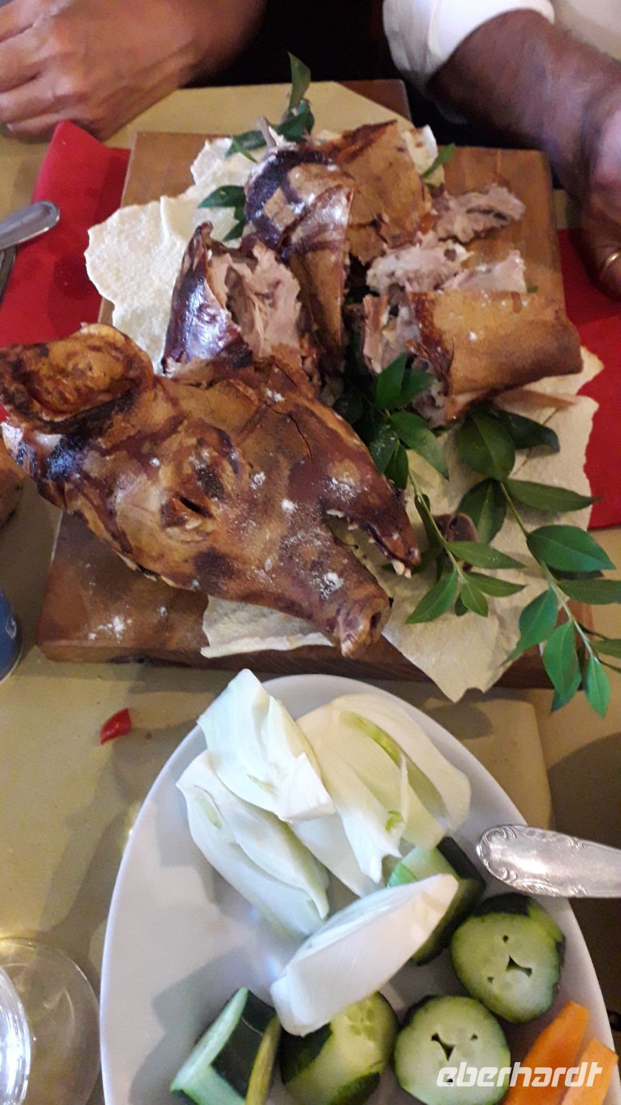 Unser reichliches Mittagessen