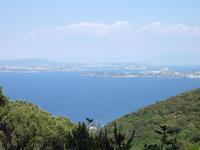 Panorama, schemenhaft der Vesuv