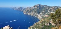 Blick auf Positano vom Götterweg