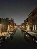 Venedig - Abendliches Cannaregio-Stadtviertel 