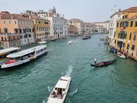 Venedig - Ausblick von der Brücke Ponte dell Accademia