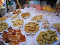 Empfangsimbiss im Costa-Hotel in Pompei