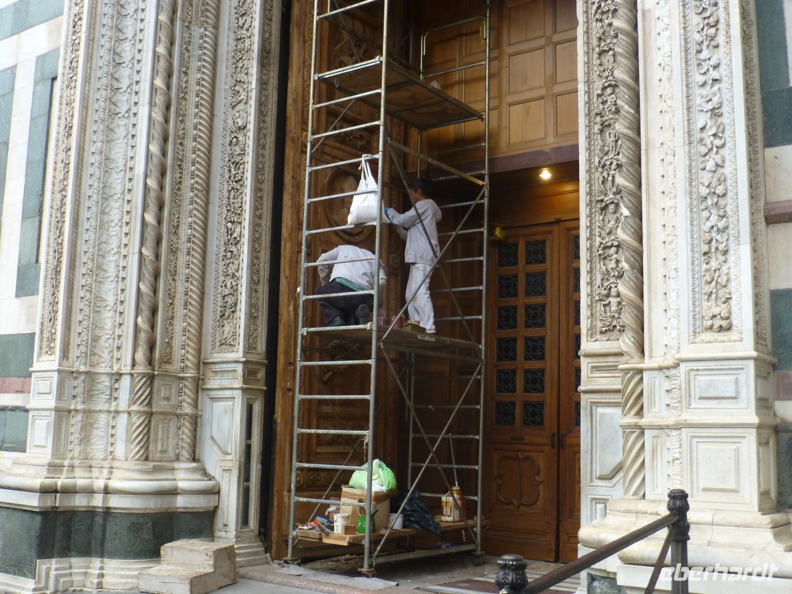 An diesem großen Bauwerk wird beständig verschönert und restauriert.
