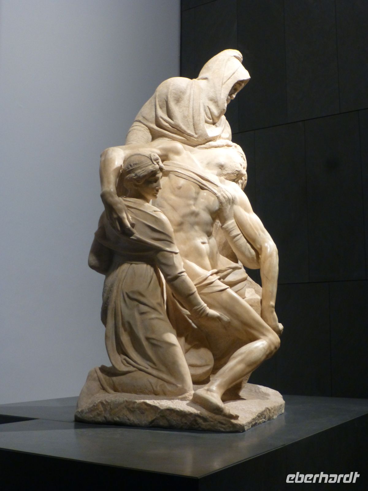 Michelangelos letzte Pietà um 1550, die nahe seines Grabmals stehen sollte.
