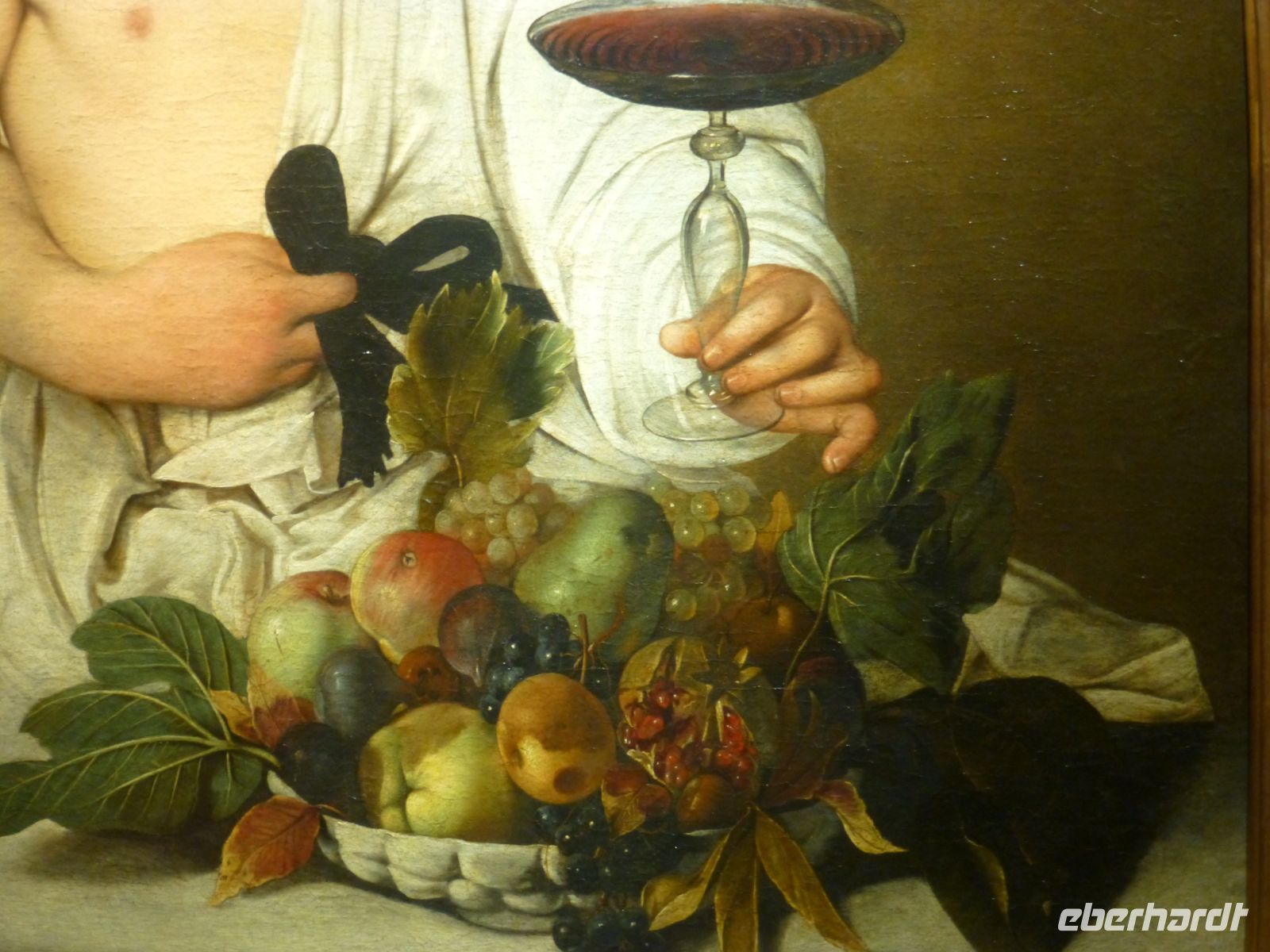 Ein Detail aus dem Bacchus von Caravaggio 