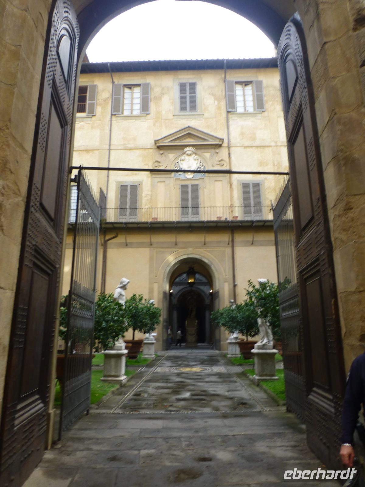 Die Hinteransicht des Palazzo Medici Riccardi
