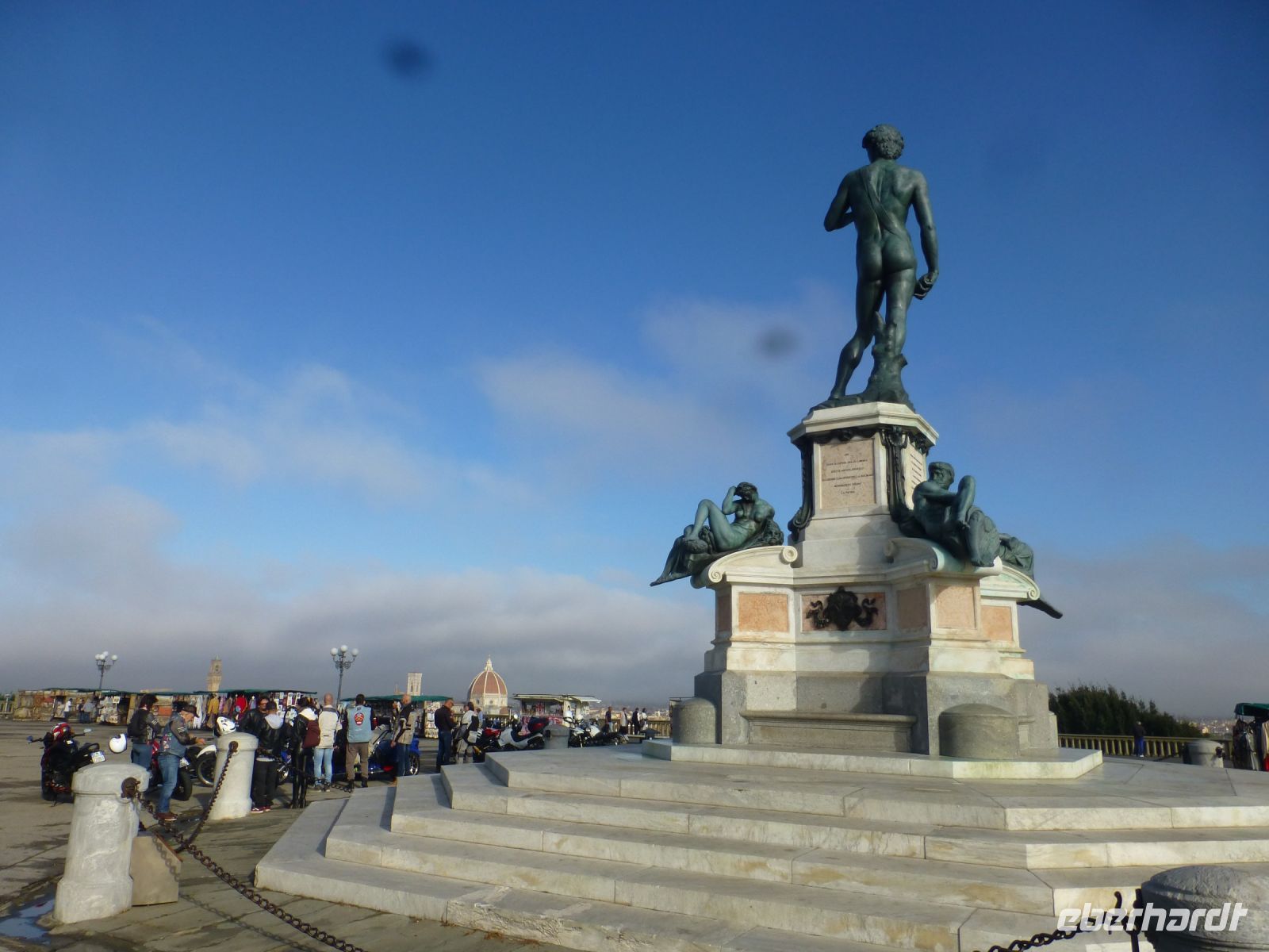 David ist hier Dauerbesucher auf der Piazzale Michelangelo ...