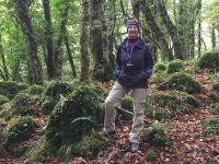 IMG 2589, die Reisebegleiterin Claudia in der Foresta Umbra