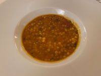 Sardische Fregola mit dreierlei Tomaten, Pecorino und Basilikum