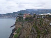 Der Blick von der Terrasse unseres Hotels