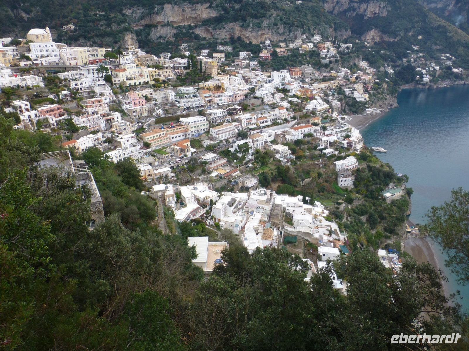 Blick auf Positano