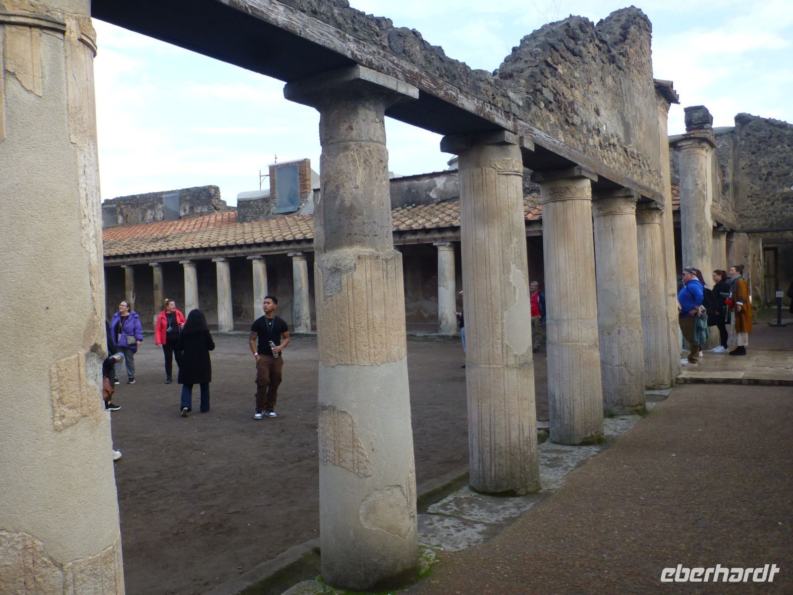 Die Palästra, der Innenhof der Thermen