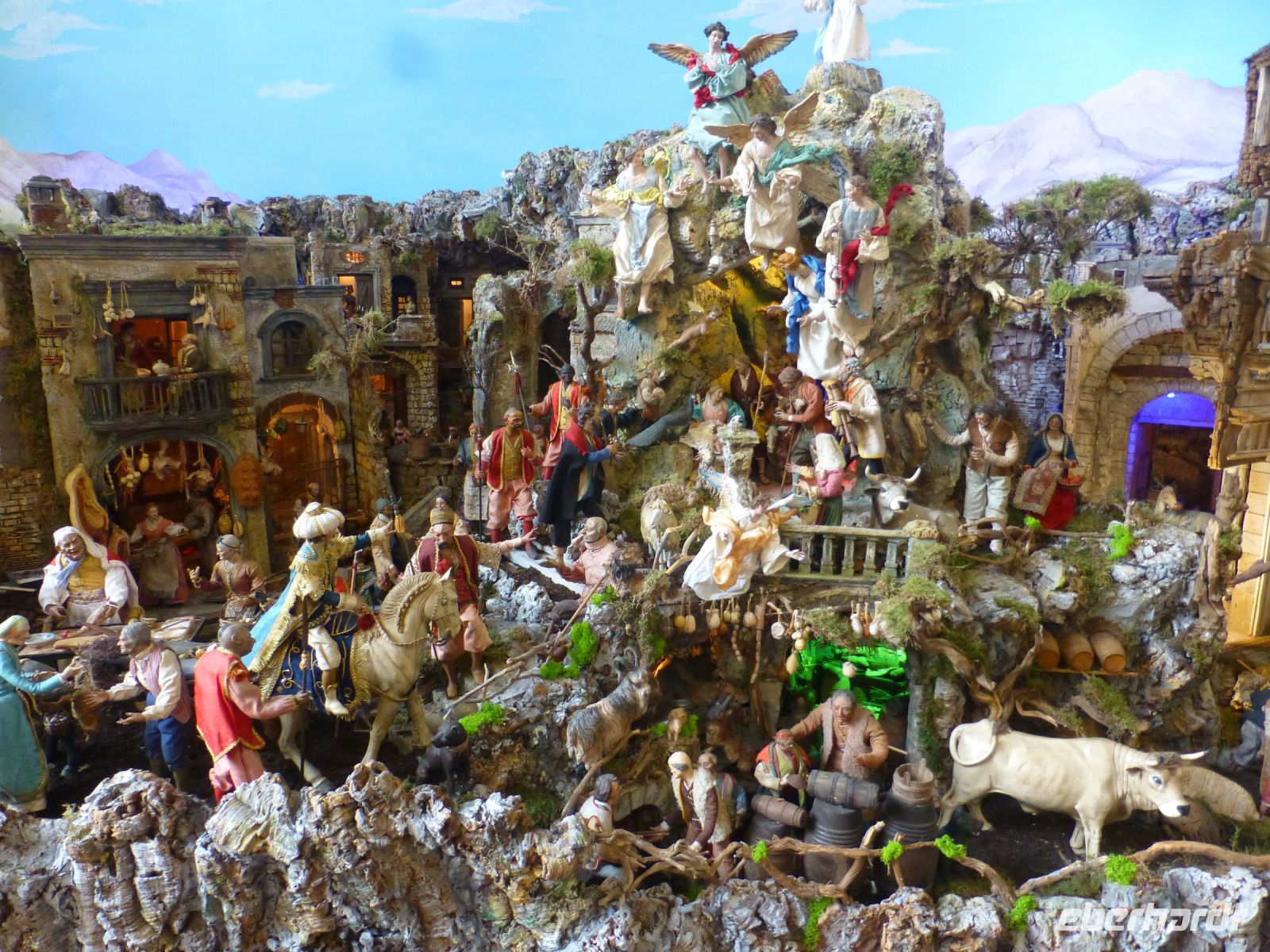 Bei dieser Erzählfreude muss man die Hl. Familie regelrecht suchen.