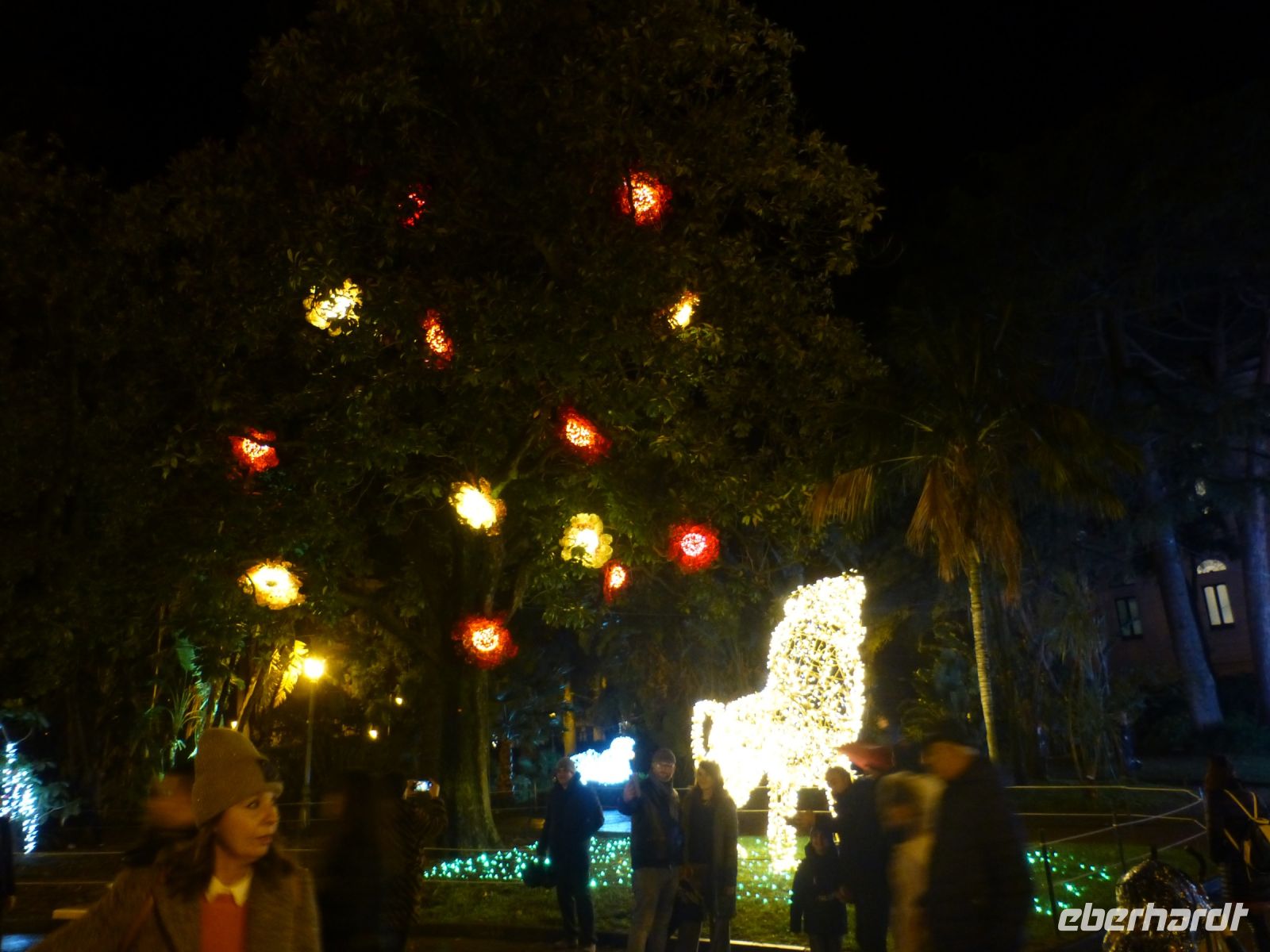 … Löwe in Eintracht im Park von Salerno.
