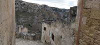 Matera Gasse Blick auf Murgia