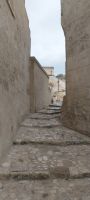 Gasse in Matera hochkant