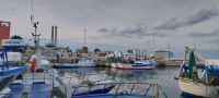 Hafen Monopoli Apulien mit Booten im Winter @Anette Rietz