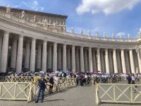 Schlange am Petersdom