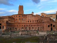 Rom Blick auf die Trajansmärkte 