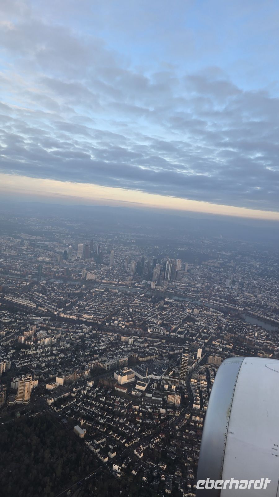 Landeanflug auf Frankfurt 